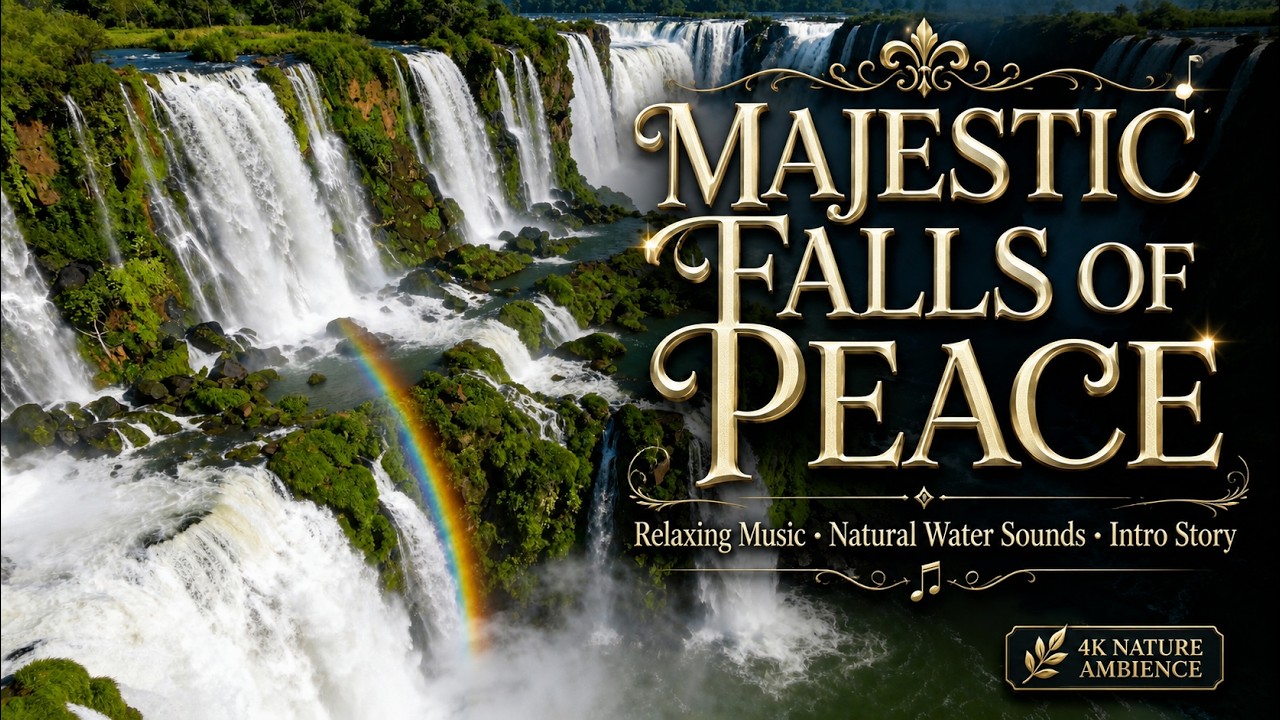 Majestic Waterfall Mist | Deep Focus & Mental Clarity | Intro Story, 432Hz Musics 4K