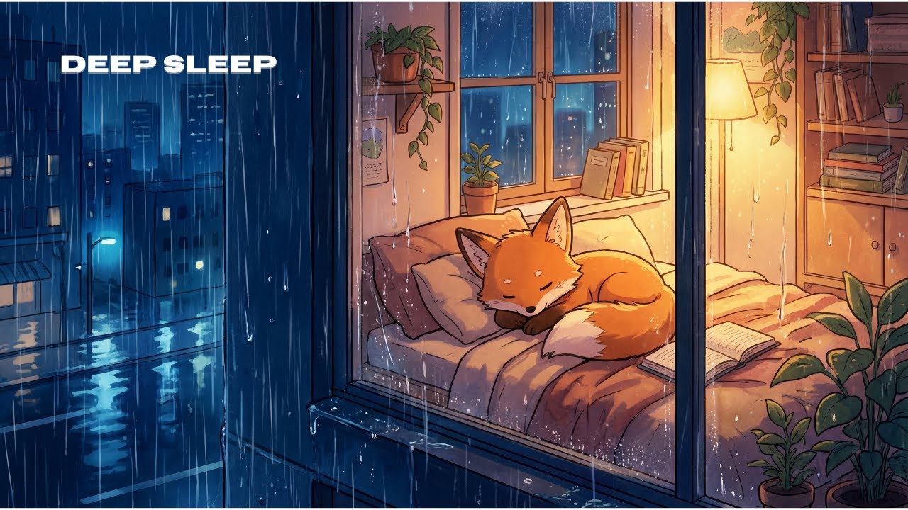 1 Hour Deep Sleep Rain 🌧️ Ambient Music for Insomnia