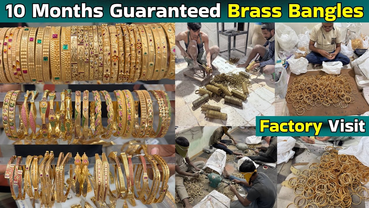 Micro Gold Brass Bangles Factory in Rajkot | 10 Months Guaranteed Brass Bangles Manufacturer