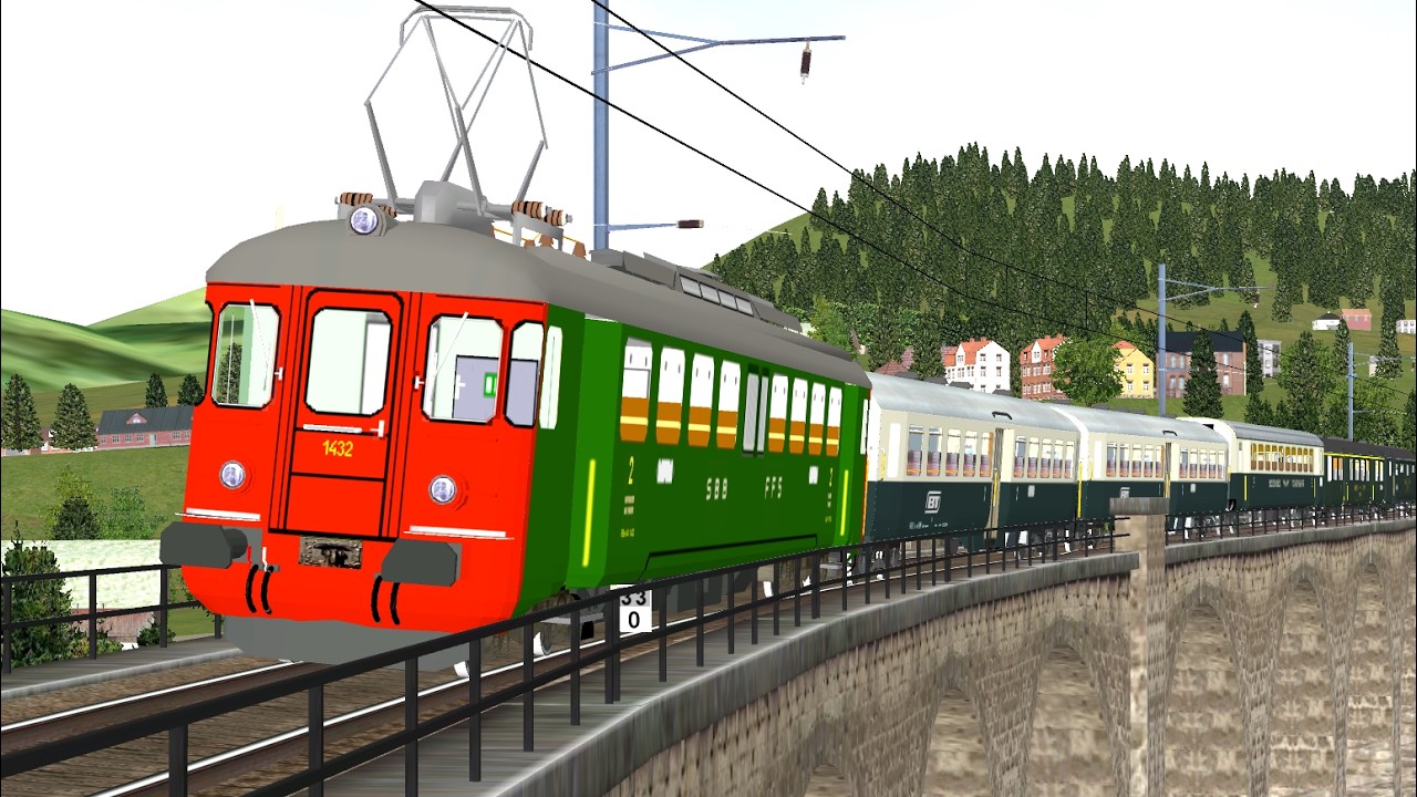Open Rails BT. Auf der Bodensee-Toggenburg-Bahn 1990.