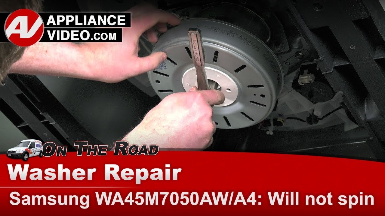 Samsung Washer Repair - Will Not Spin - Motor Assembly