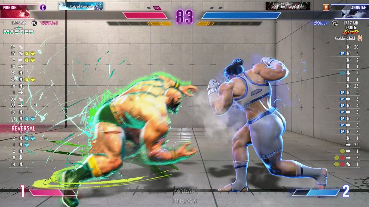 SF6 Act:5 LEGEND Modern Zangief 1700MR+ replays (ガウにい) 【スト6】