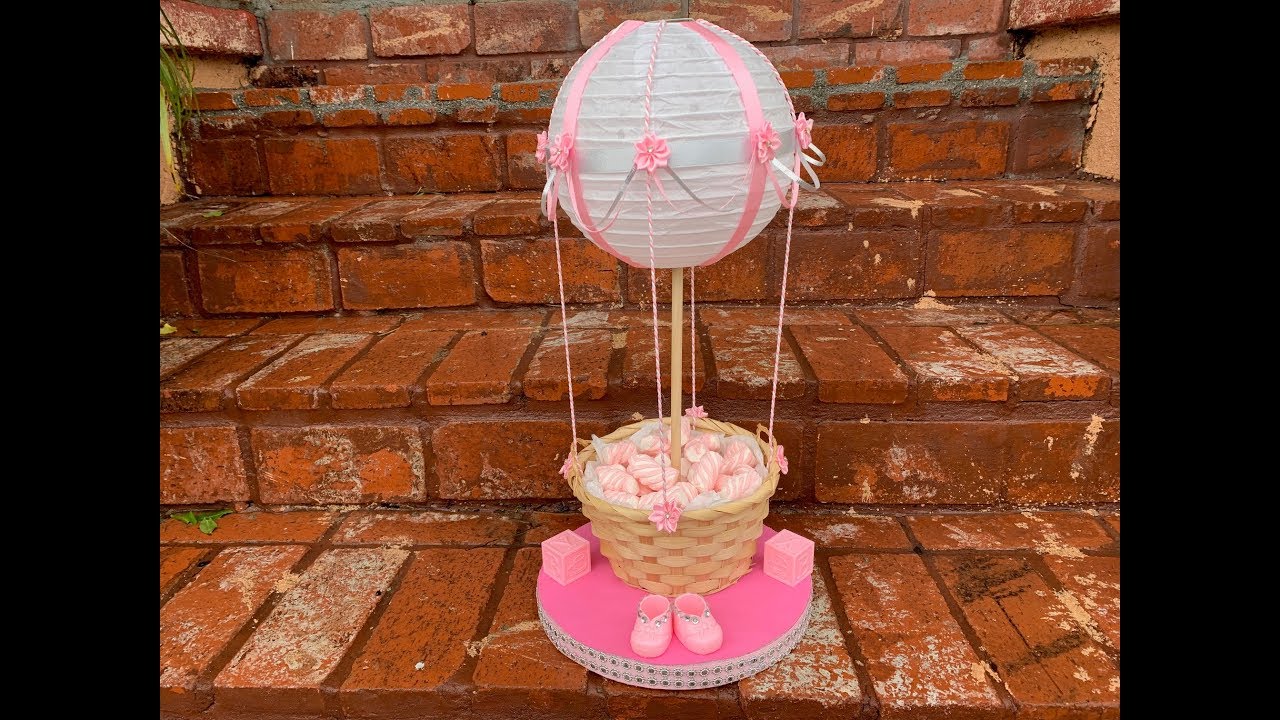 Pink Air Balloon Centerpiece
