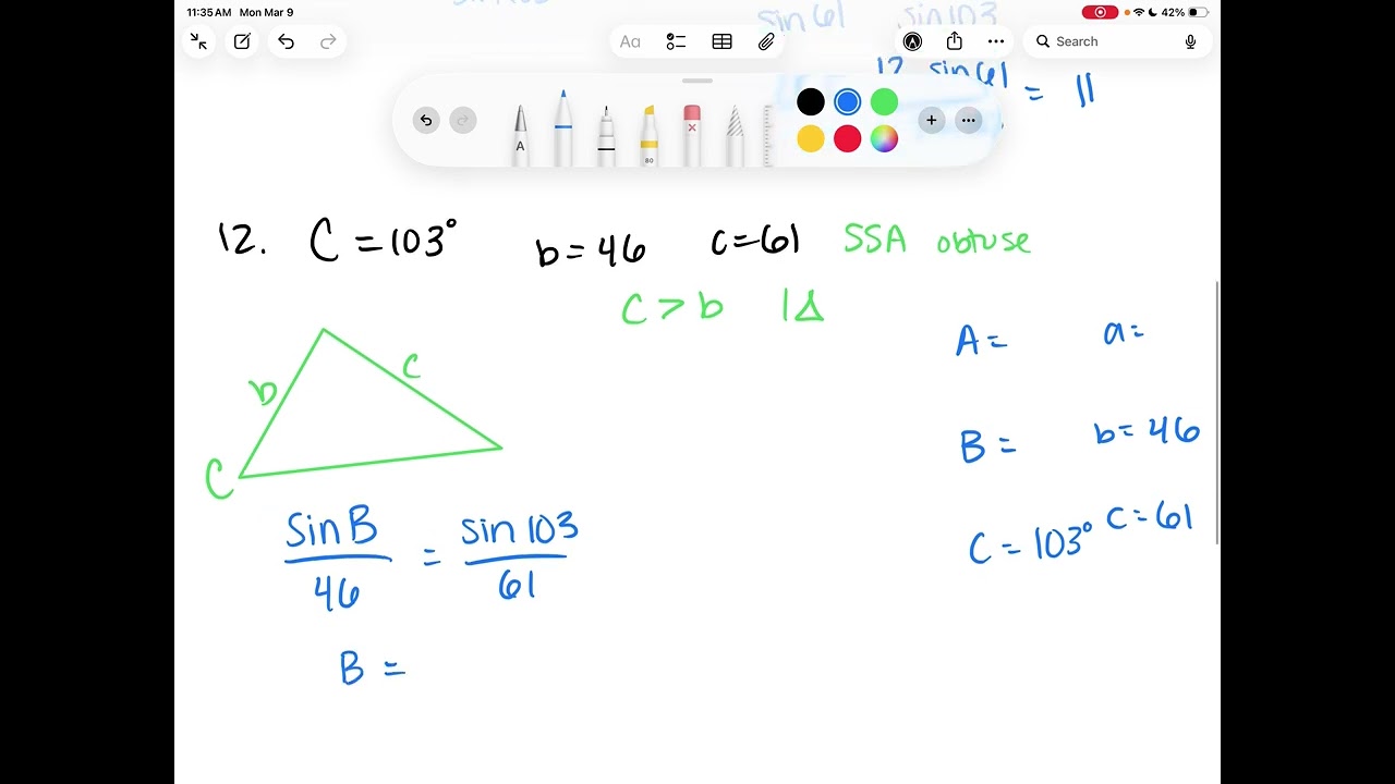 AP Precalculus 5.5 The Law of Sines
