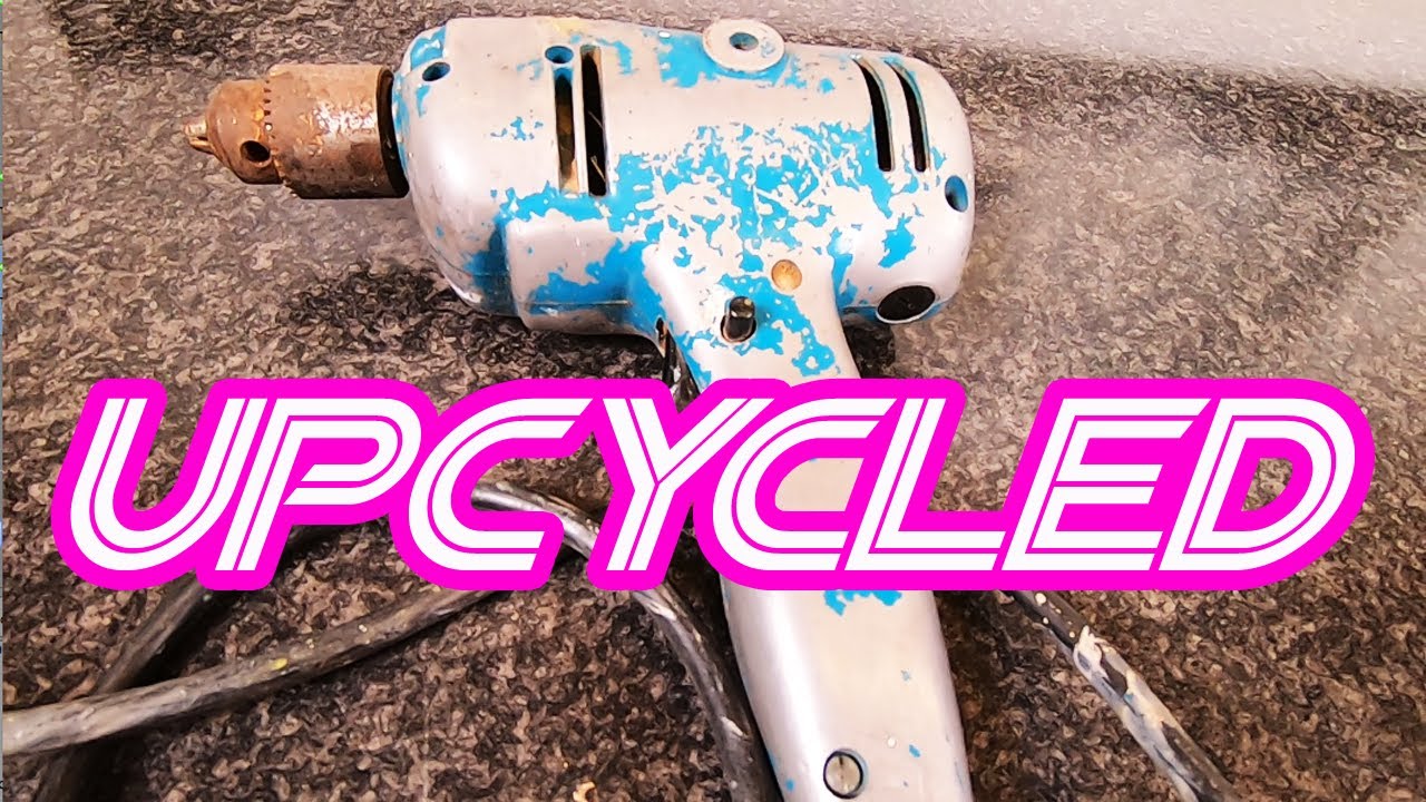 Upcycled 1970's Black And Decker Drill Custom Restoration