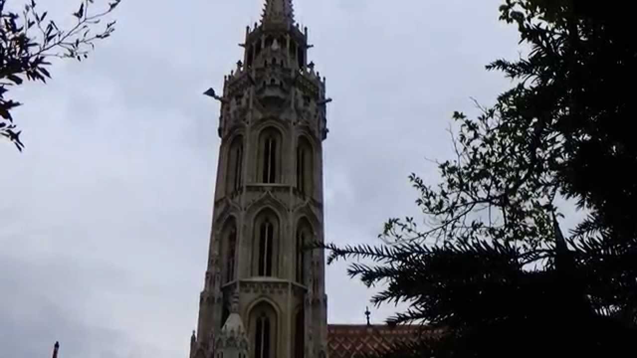 Budapest I Ker. Mátyás templom 6, 5, 3, 2, 1 harangjai Délben (Better sound Quality) (HD)