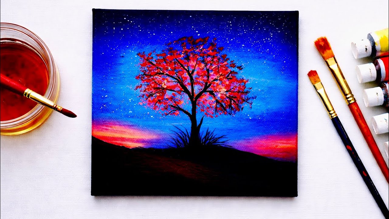 This Tree Painting Feels Like Therapy