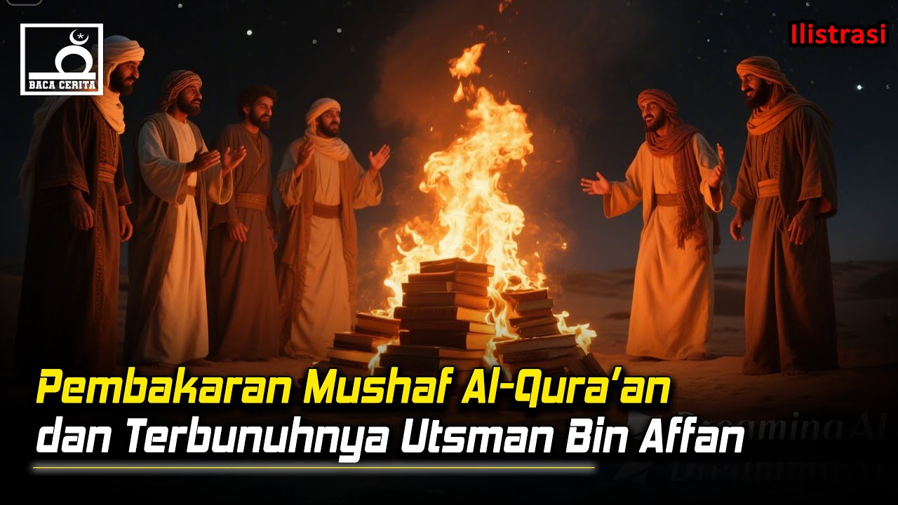 Mengapa Utsman bin Affan membakar mushaf lain?kenapa beliau dibunuh saat sedang membaca Al-Qur’an?