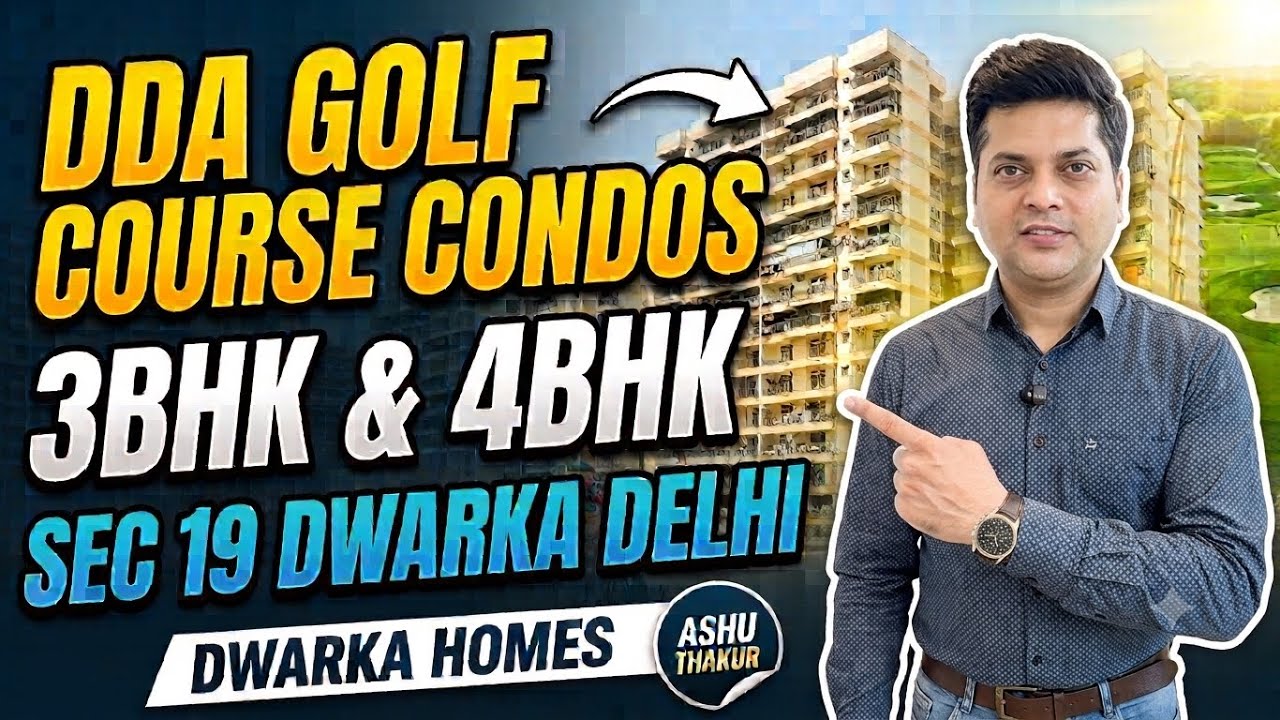 DDA GOLF COURSE CONDOS APARTMENT SEC 19 Dwarka Delhi #dwarkahomes #realestate #ddaflats