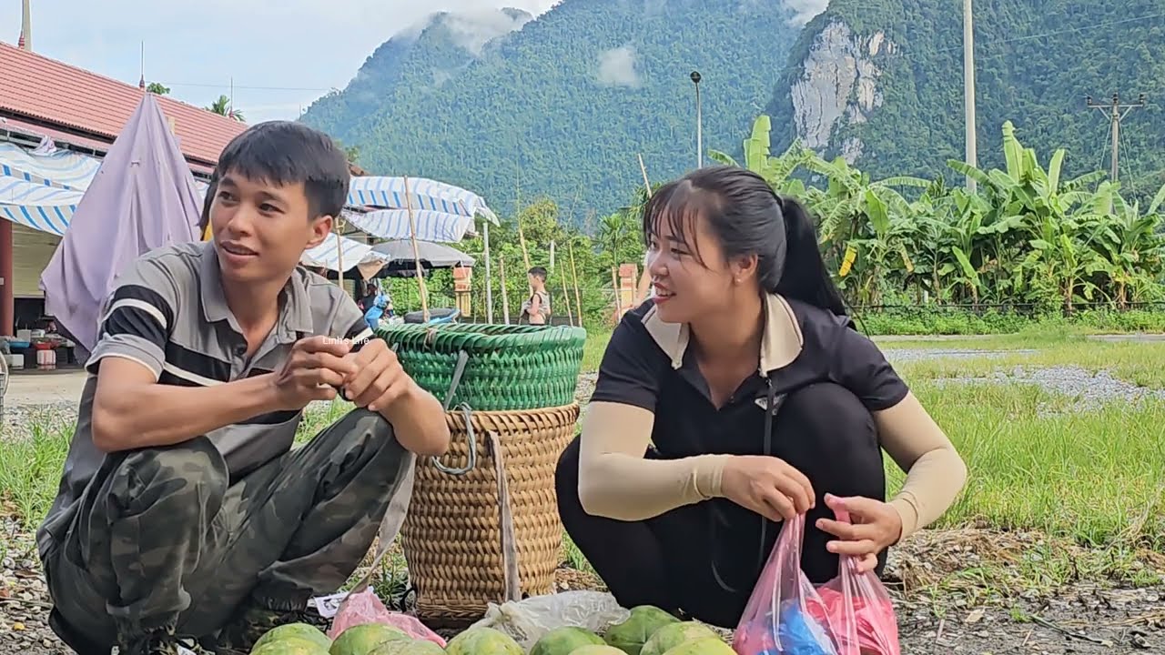Harvesting lots of ripe papaya and jackfruit for sale | Linh's Life