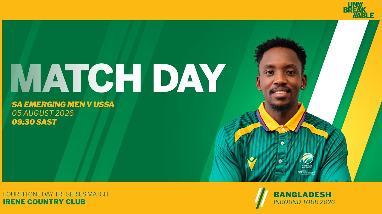 LIVE | SA Men's Emerging vs USSA - Match 4 - Emerging Inbound Tri-Series