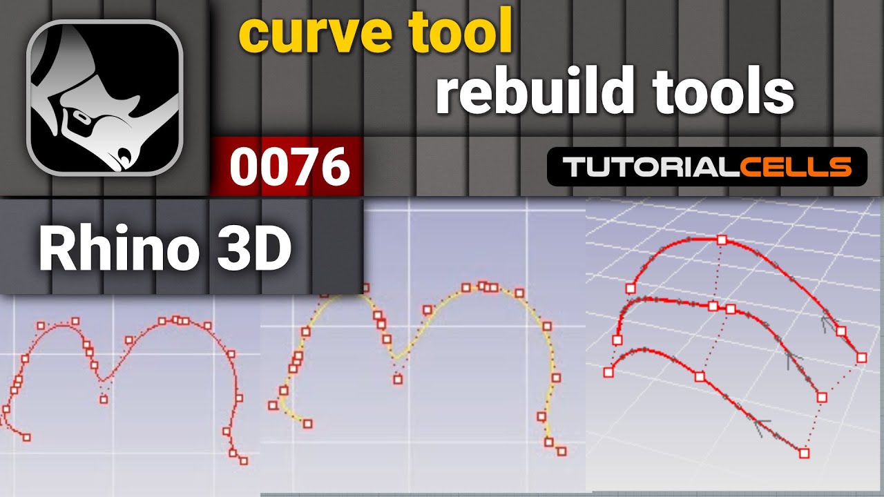 0076. rebuild curve, refit curve tolerance, change degree, fair curve in rhino
