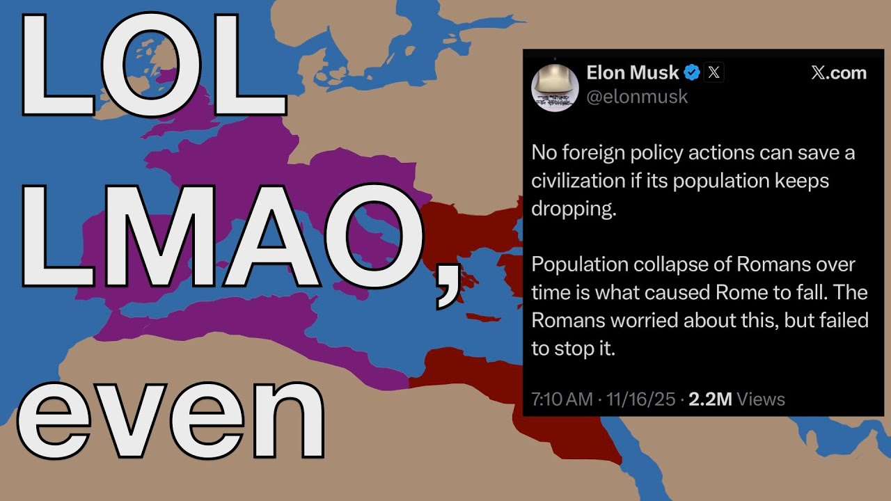 Elon Musk Doesn't Understand Why The Roman Empire Fell