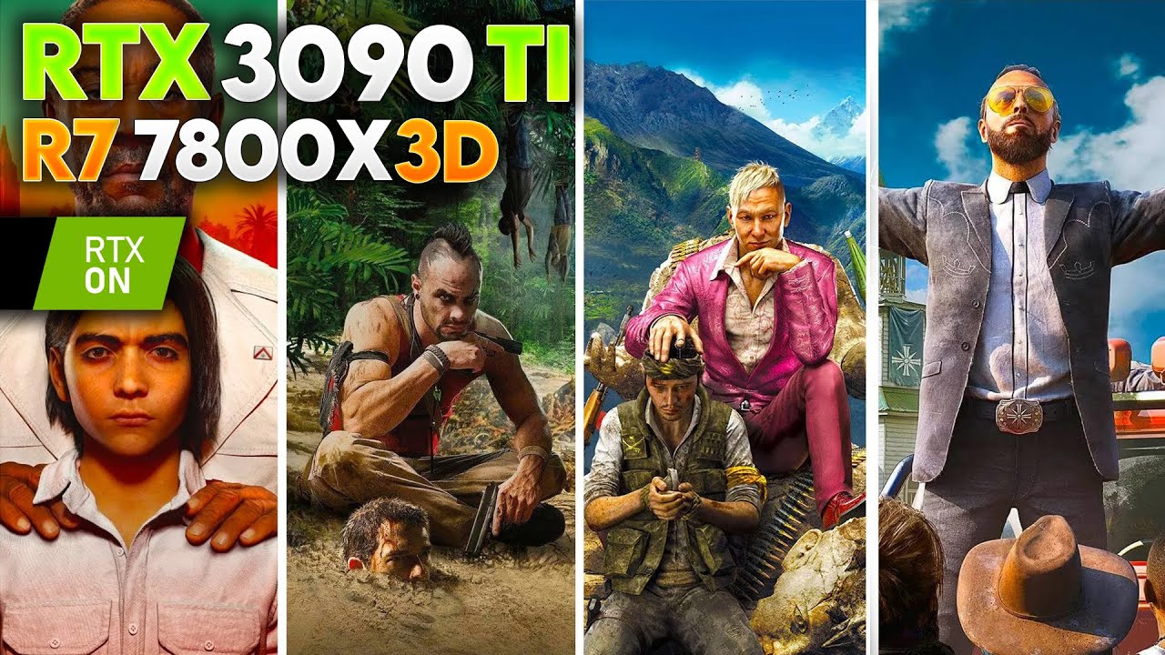 7800X3D & RTX 3090 Ti | Far Cry Franchise [3, 4, 5 & 6] (4K & 8K Ultra + RT + FSR 1.0)