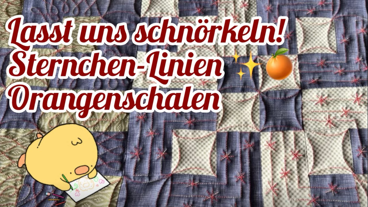 Dottie-Quilt: Sternchen-Linien & Orange Peels schnörkeln & quilten! FMQ Anfänger-Muster✨🍊✨