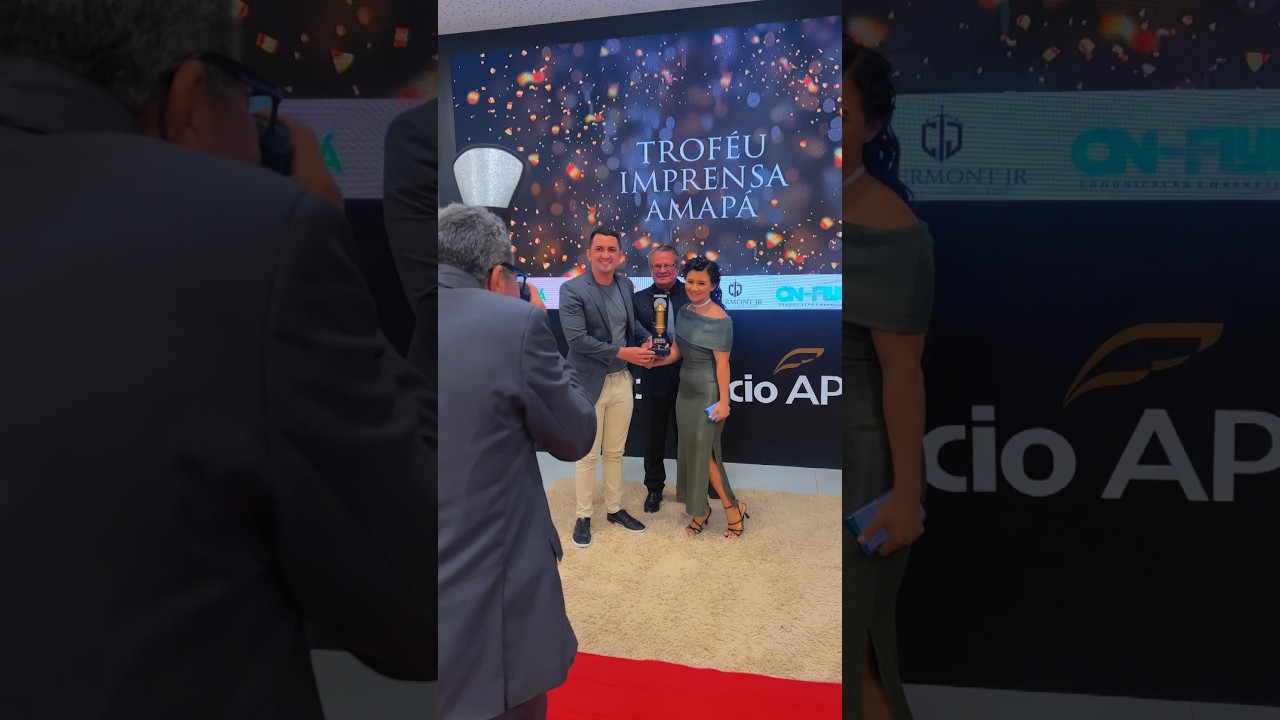 Ganhamos o trof&eacute;u imprensa Amap&aacute; 2024 😍🙌🏻🎙️