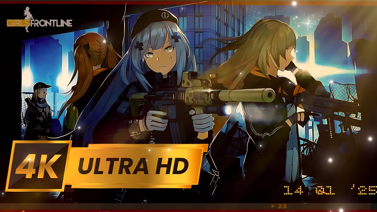 Girls’ Frontline - 4K 60 FPS Clean Animation | HK416 Art Filter Edits