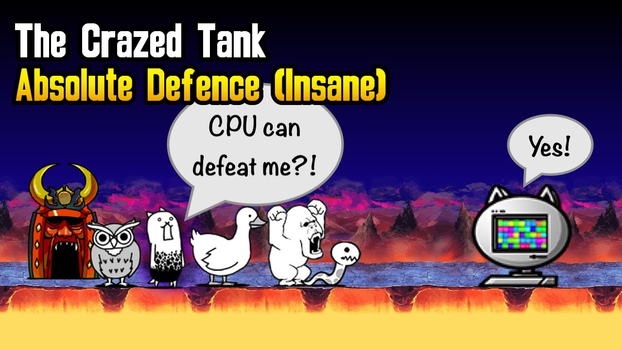 Battle Cats The Crazed Tank Absolute Defence No Gacha! How to beat Crazed Tank / Wall Cat?