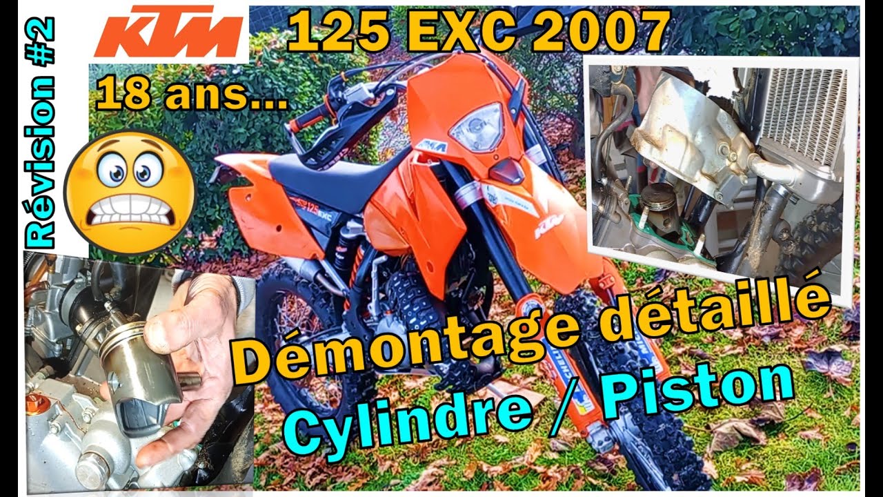 #ktm125 EXC Révision Ep 2 Démontage Cylindre piston