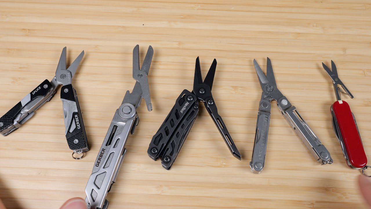 Lightweight Multitools with Scissors Showdow