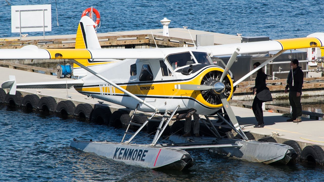 Kenmore Air DHC-2 Beaver Landing, Startup and Takeoff | CYHC