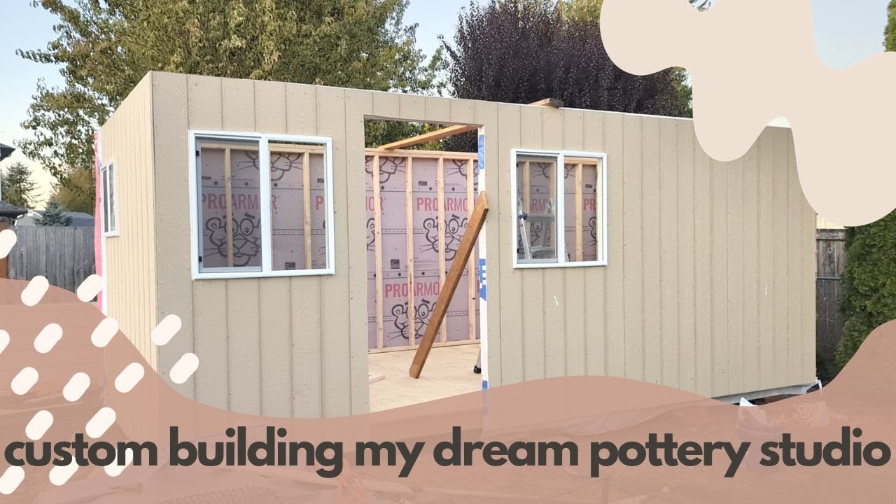 Pottery Studio Build - Building a Custom Ceramic Studio - Artist Studio