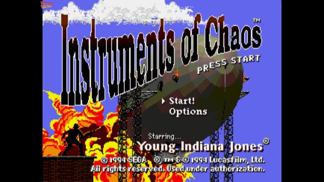 Young Indiana Jones Hard Walkthrough Megadrive / Genesis