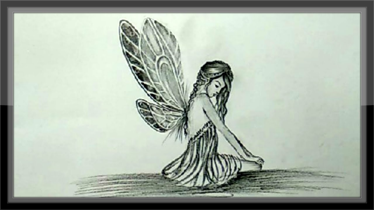 Cool Drawings - How To Draw A Fairy In Pencil Step By Step