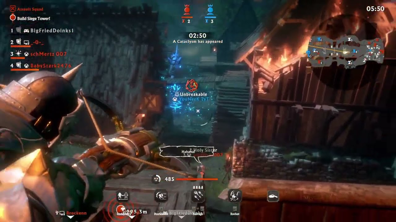 Warlander: Fights around catapult - YouNeekTyT displaying username qualities & vG-illuSionN- payback