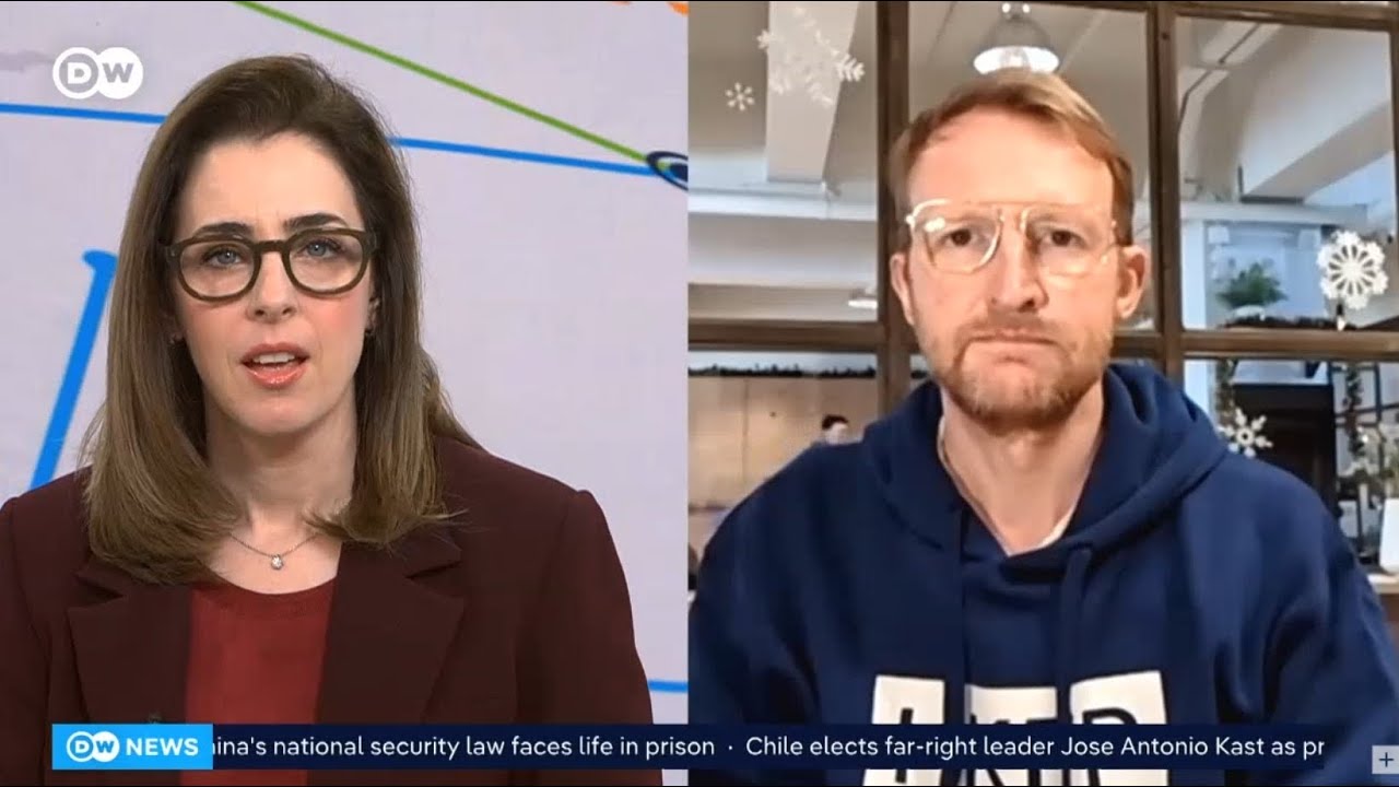 Tom Grundy on DW-TV, 15.12.25: Jimmy Lai found guilty in national security case.