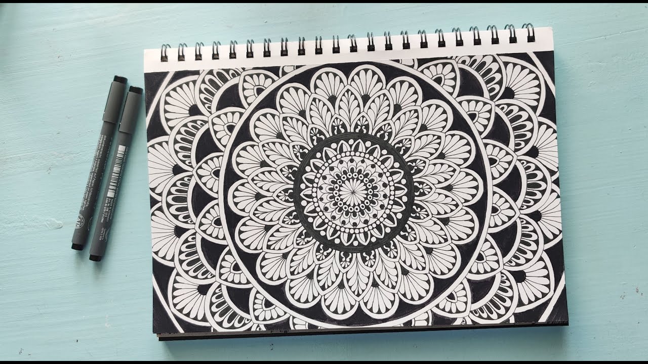 How to draw a mandala step by setp || MANDALA ART for beginners || HOW TO: Make the SIMPLE MANDALA