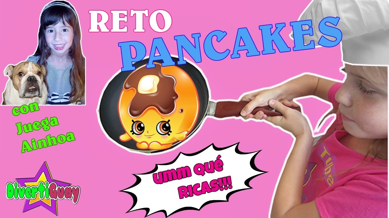 PANCAKE ART CHALLENGE | RETO DEL PANCAKE O CREPES con Juega Ainhoa | DIVERTIGUAY