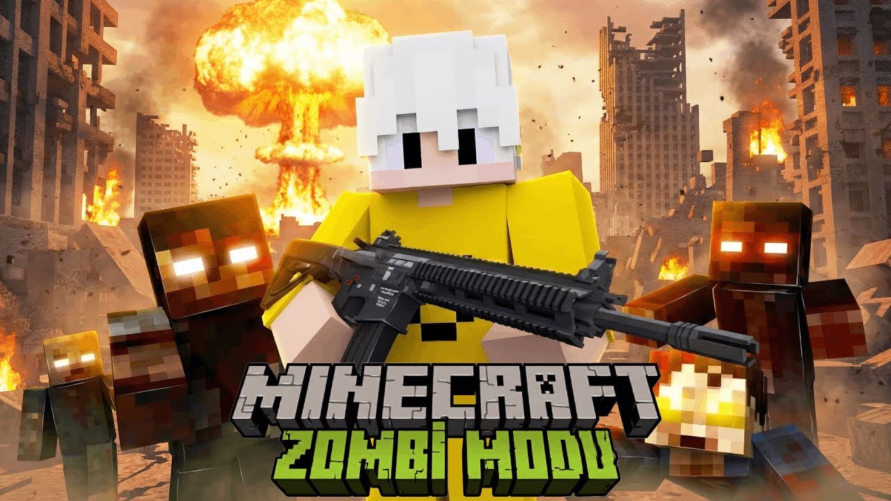 Minecraft'ta ZOMBİ KIYAMETİNDE Hayatta Kaldık! | Bölüm 1
