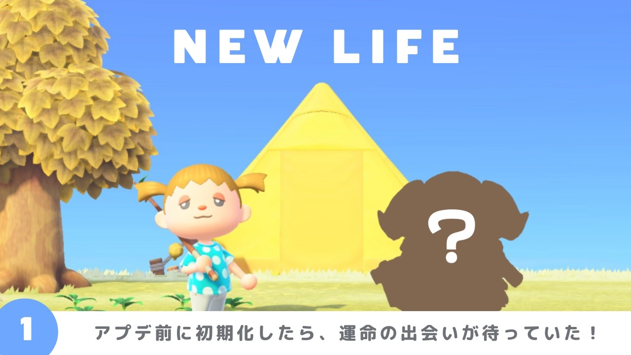 【あつ森｜最初から】初期住民で奇跡が起きた！アプデ前にゼロから始める新生活｜#1【癒し系実況】