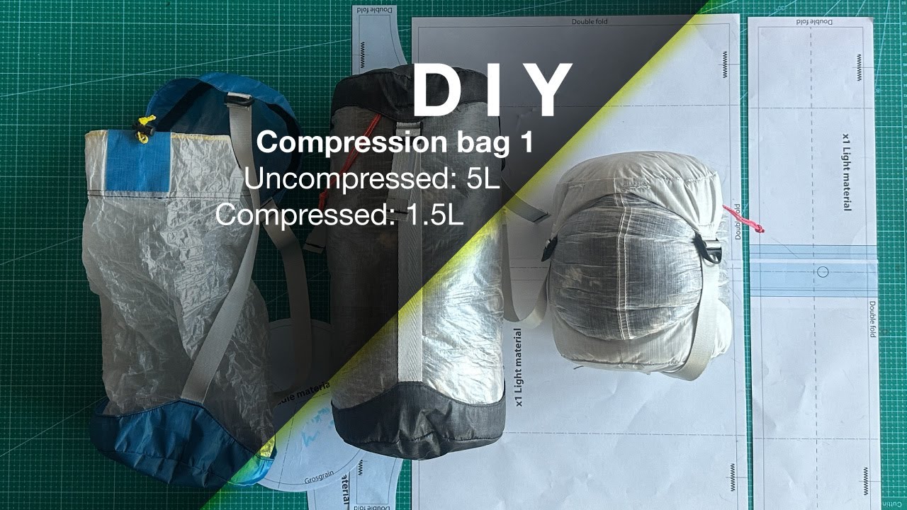 DIY Compression bag for bikepacking/camping/travel + FREE printable
