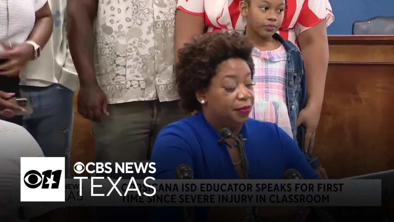 Corsicana ISD assistant principal speaks for the first time since classroom injury