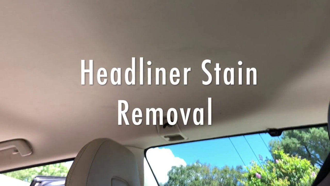 Headliner Stain Removal Tutorial - Sandia Mountain Auto Detailing
