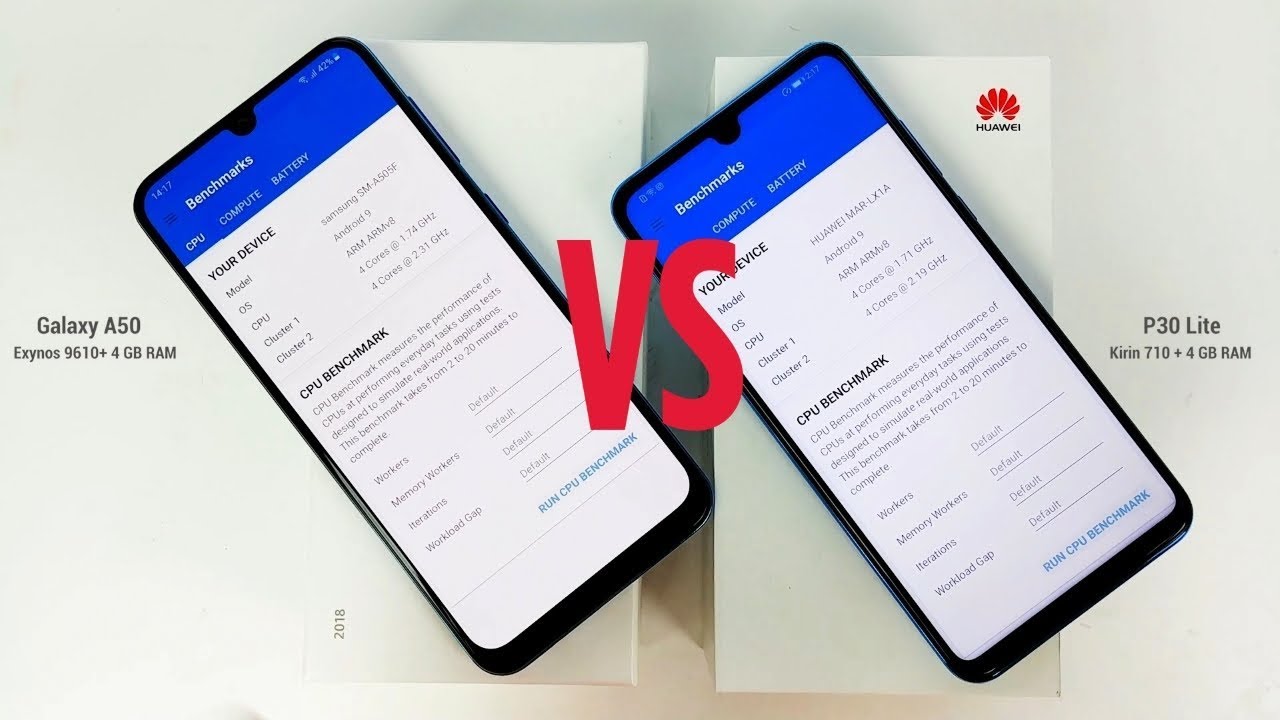 Samsung Galaxy A50 vs Huawei P30 Lite - Geekbench 4 Benchmark! [Big Difference?]