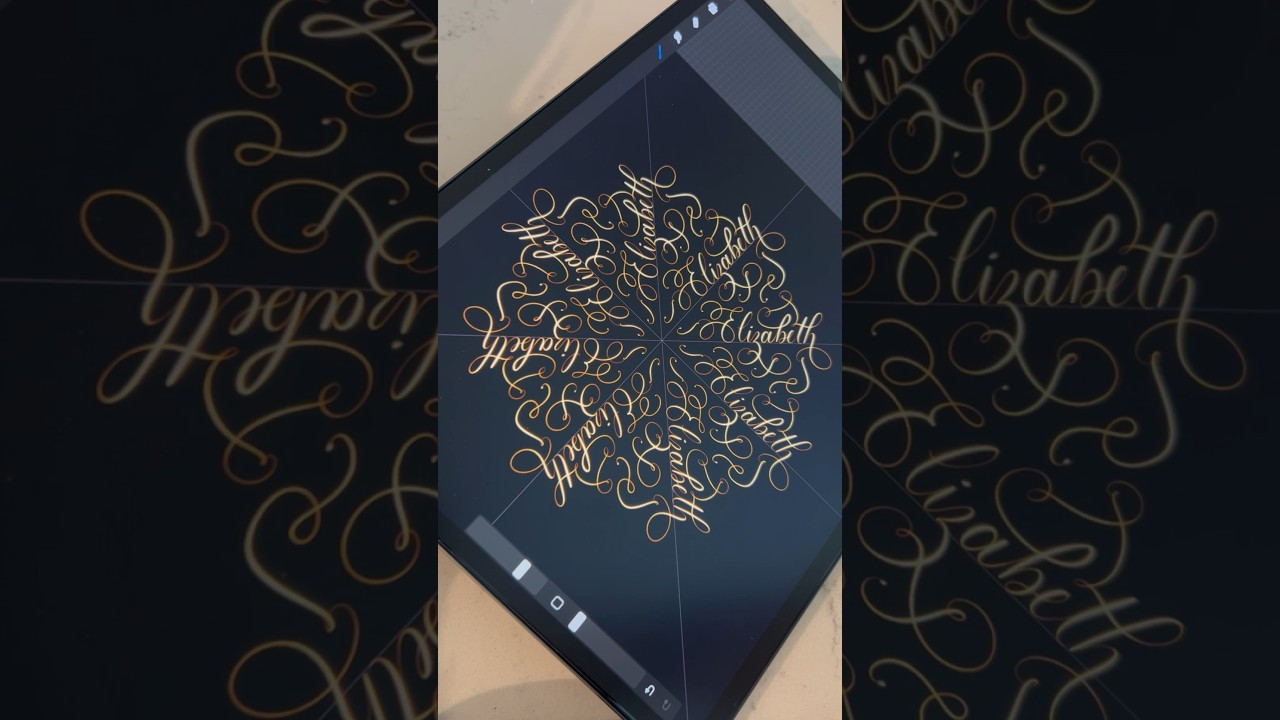 #procreate #ipadlettering #calligraphy #handlettered #digitalart #procreate #mandala #fyp