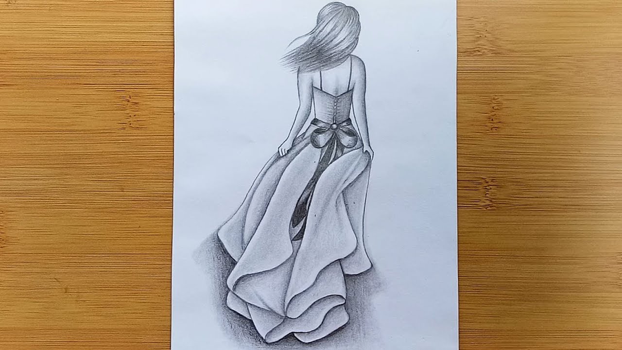 How to draw a Girl with pencil sketch step by step