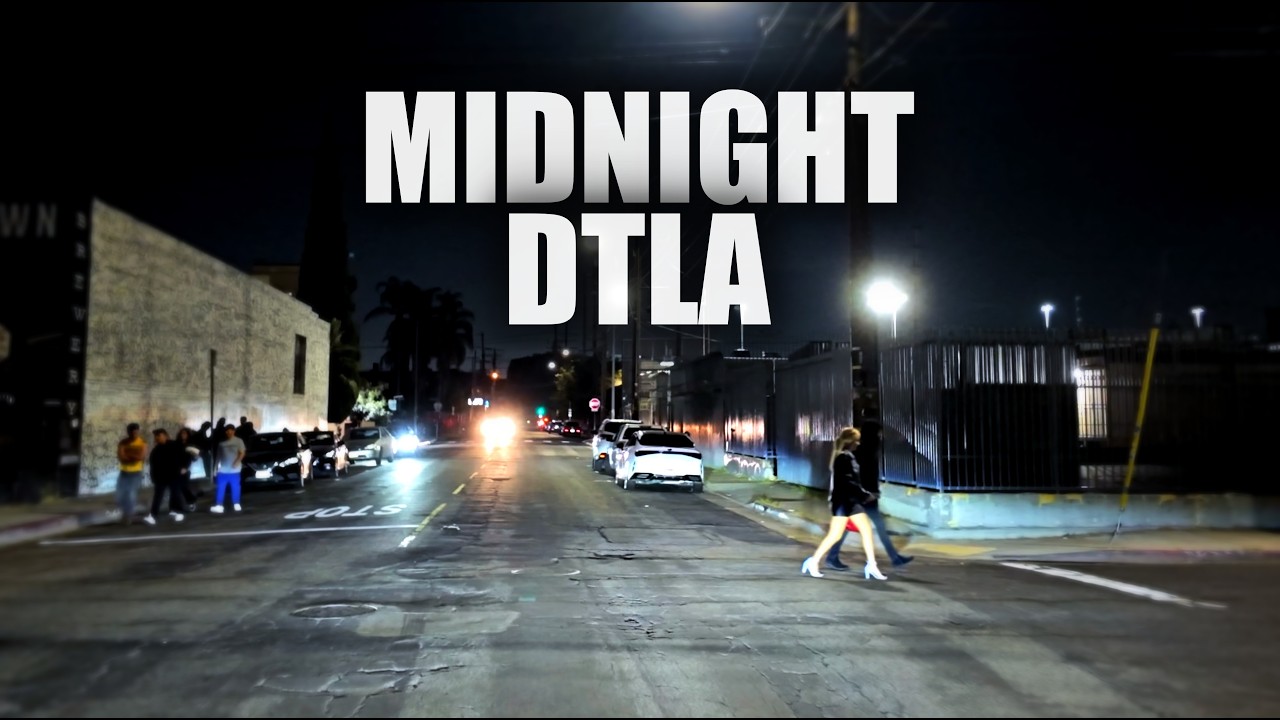 Midnight in the City of Angels: A Drive Through LA's Dangerous Beauty [4K HDR]
