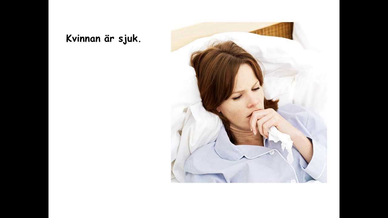 Sfi A/B: Hon är sjuk. Var har hon ont? - ord
