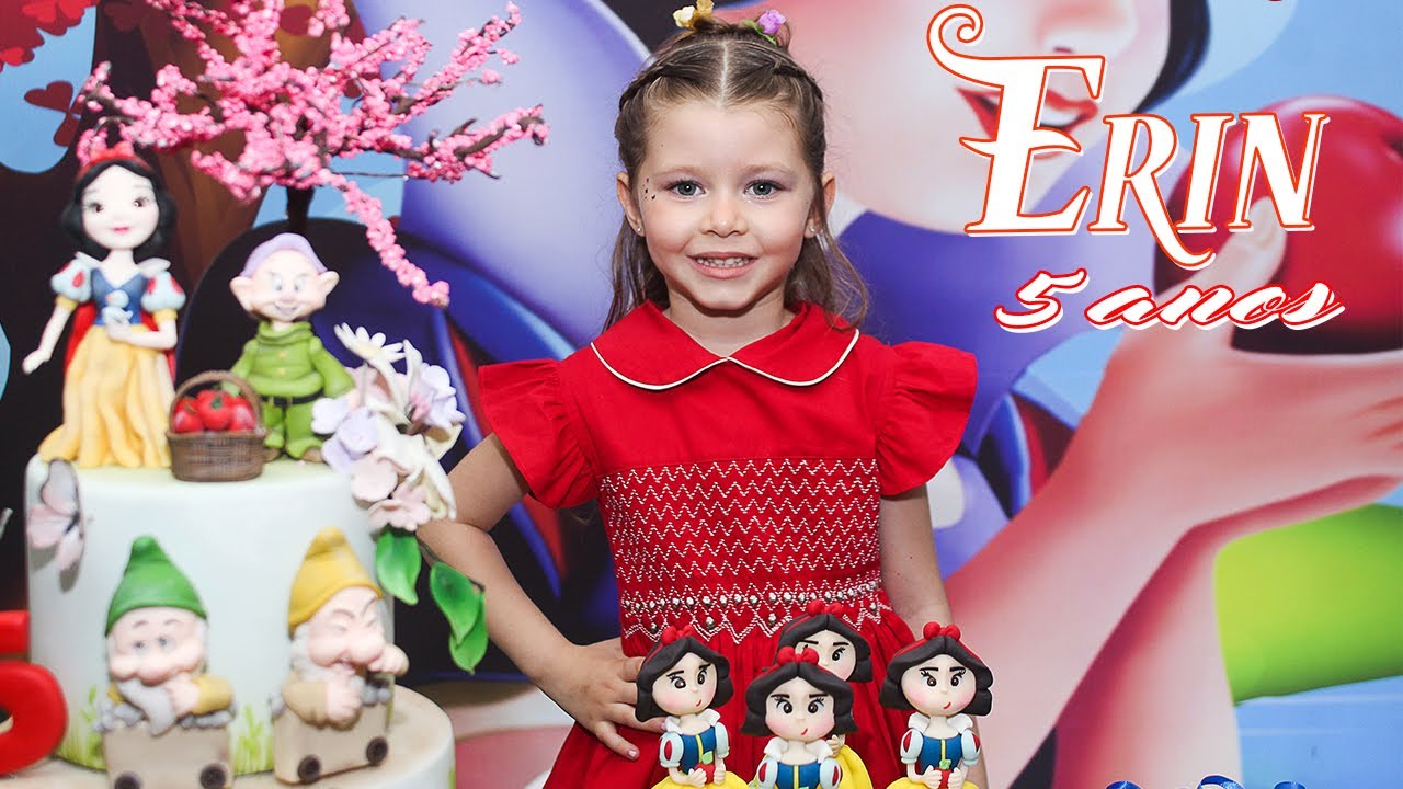 Erin 5 anos Branca de Neve  - Rio Foto e vídeo