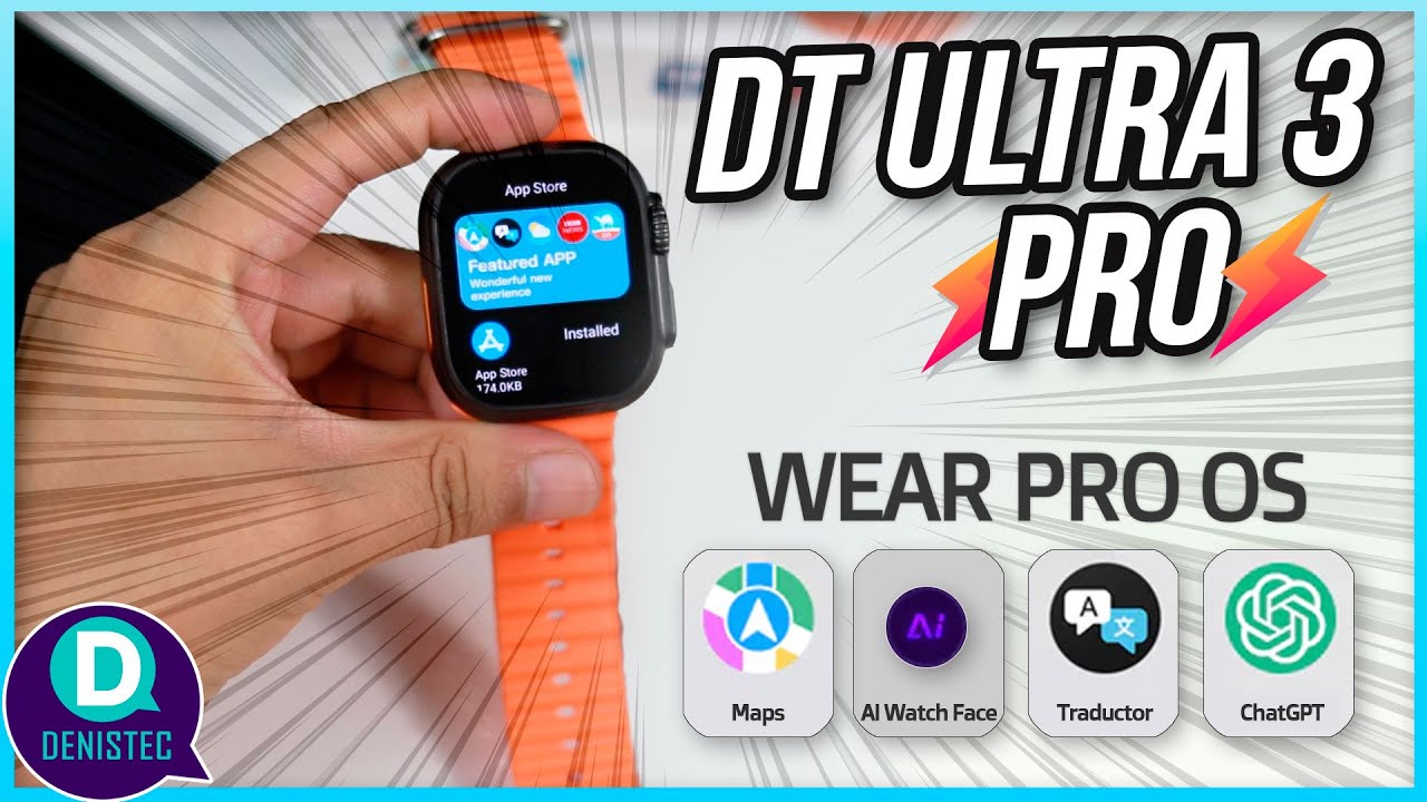 Smartwatch DT ULTRA 3 PRO 🔥 Con IA, Chat GPT, Maps, Traductor y más ✅