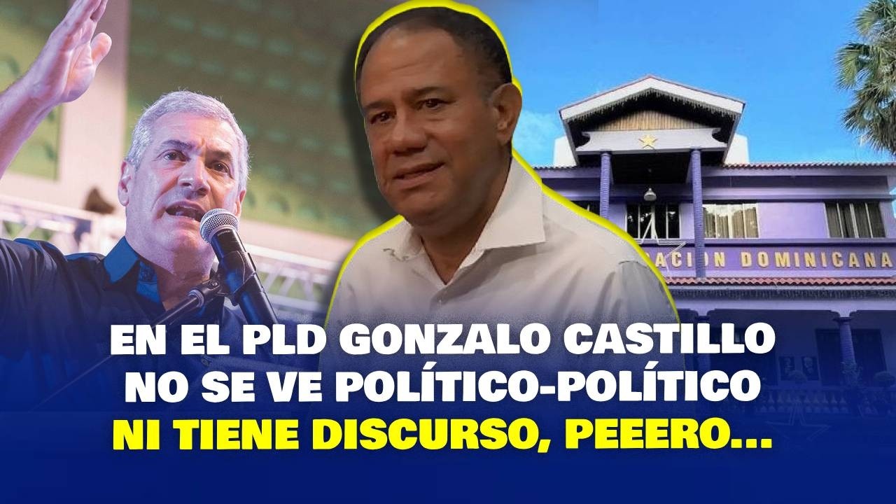 En el PLD Gonzalo Castillo no se ve político-político ni tiene discurso, peeero... - JOSÉ FRANCISCO