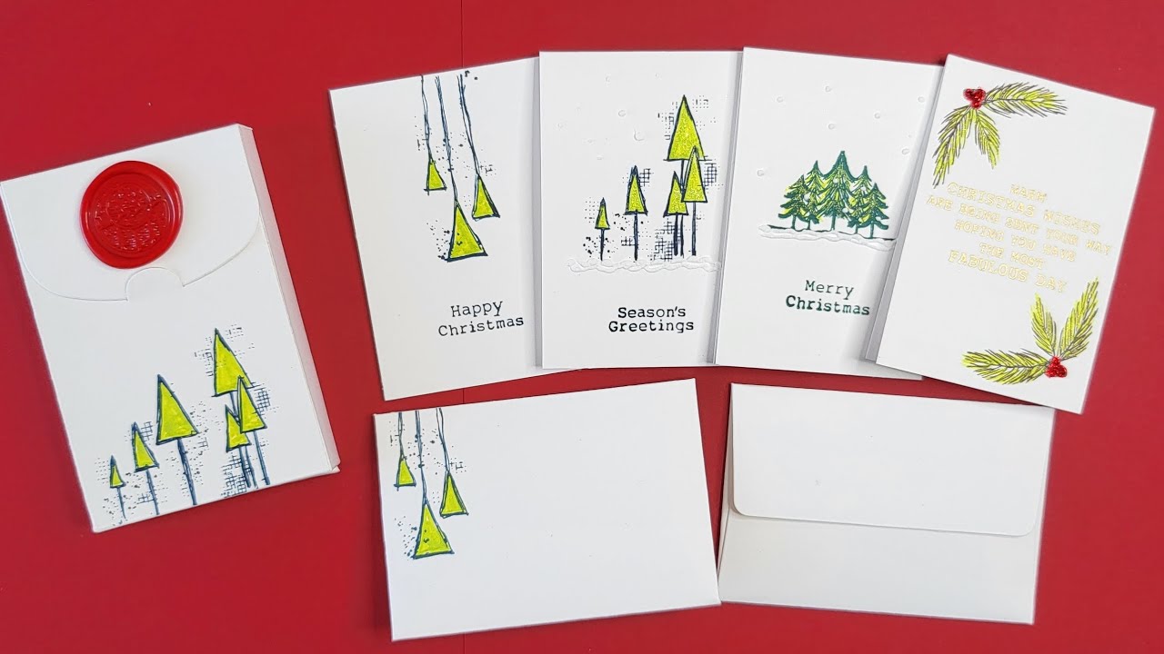 MINIMAL STAMPING BIG IMPACT SMALL CARDS USING JULIE HICKEY STAMPS