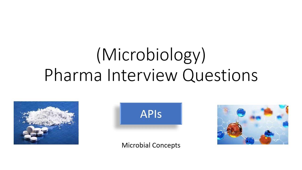 Pharma Interview Questions- APIs | Microbiology | Biotechnology