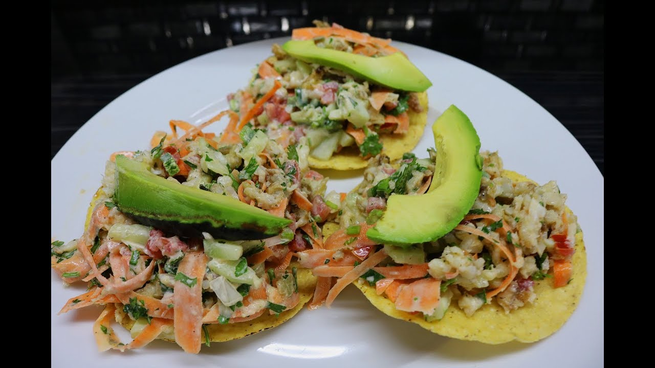 Tostadas De Ensalada De Pescado
