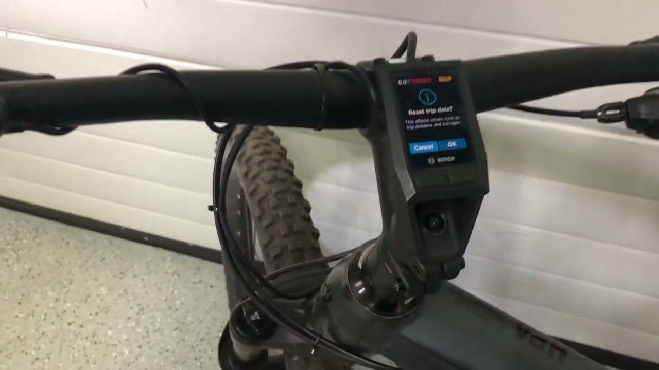 Bosch KIOX How to reset trip data