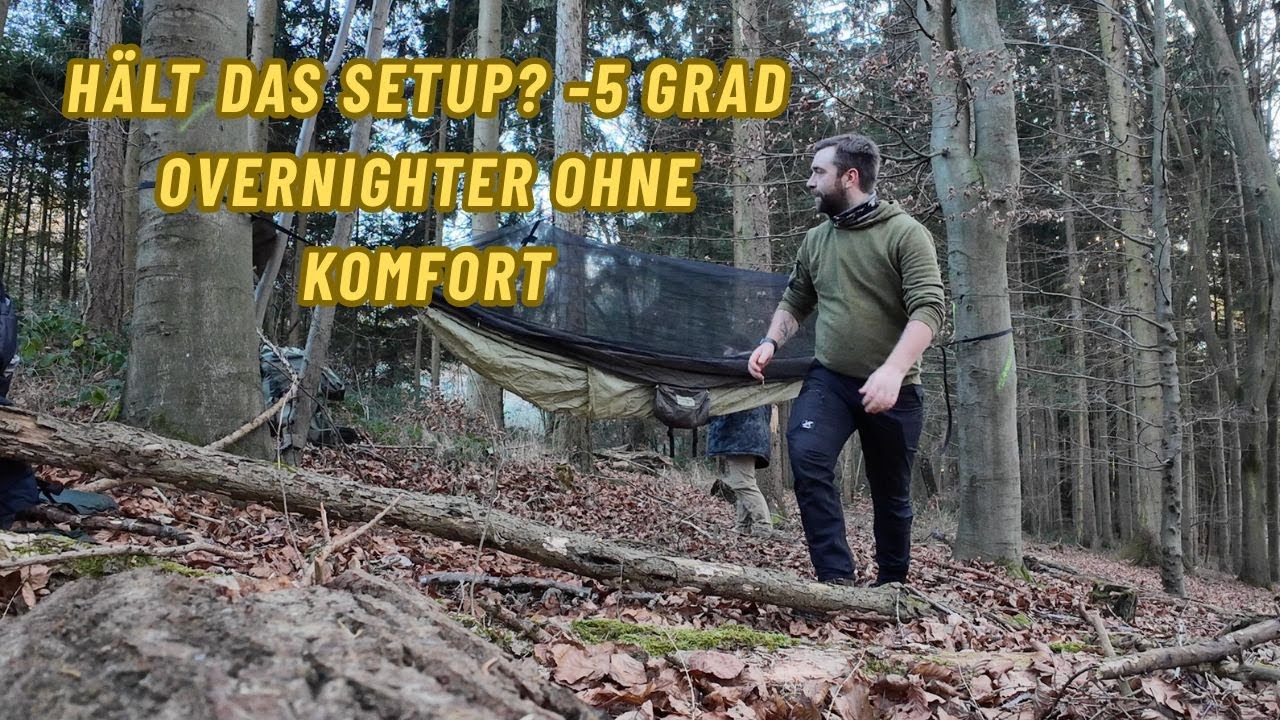 Winter - Overnighter OHNE Isomatte bei  -5 Grad. Hält das Setup?